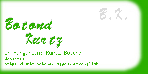 botond kurtz business card